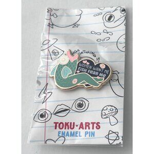 Women Want Me Fish Fear Me Enamel Pin By Toku Arts Humor